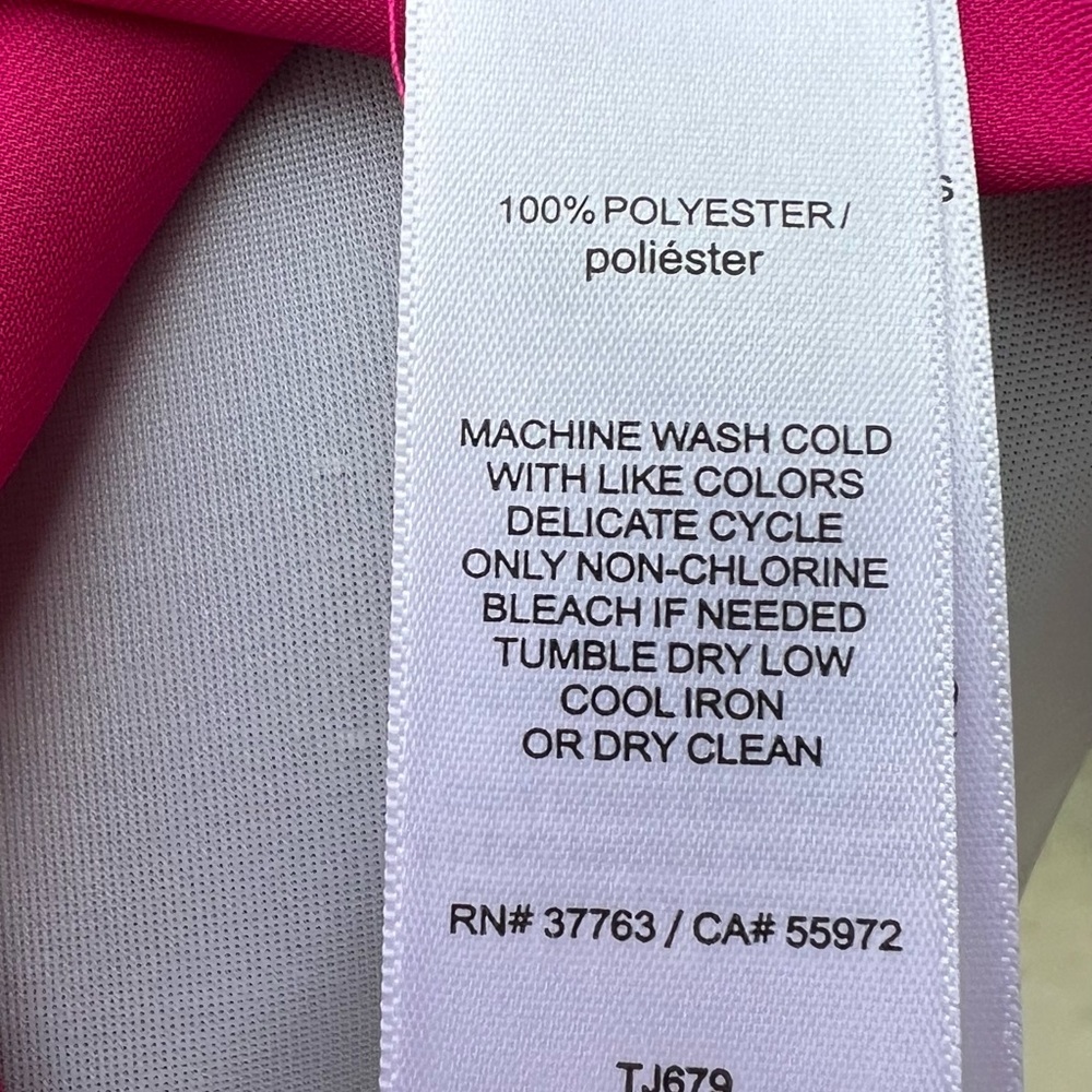 Laundry by Shelli Segal Sleeveless Blouse Size Medium M Med Pink Top - Picture 5 of 6